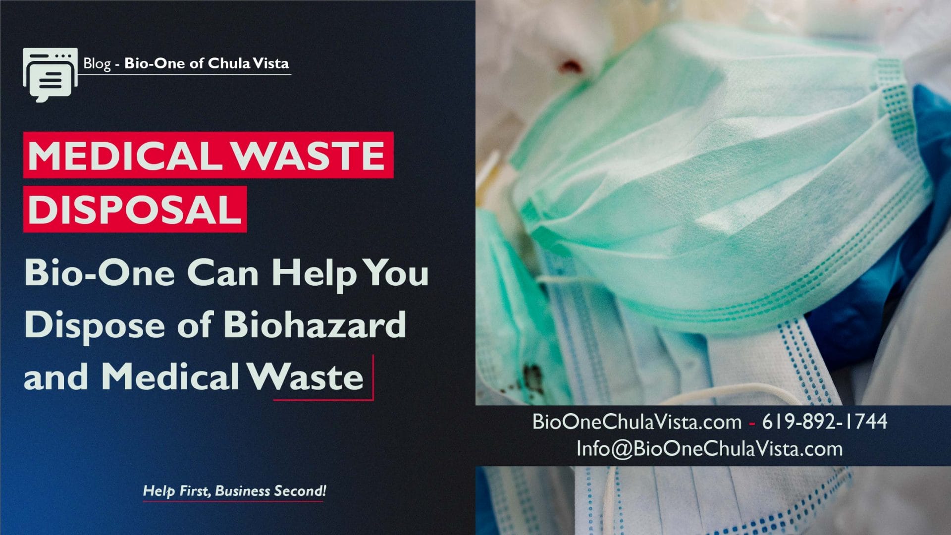 Bio-One Can Help You Dispose of Biohazard and Medical Waste. Photo credit: @rawpixel.com - Freepik / Bio-One of Chula Vista.