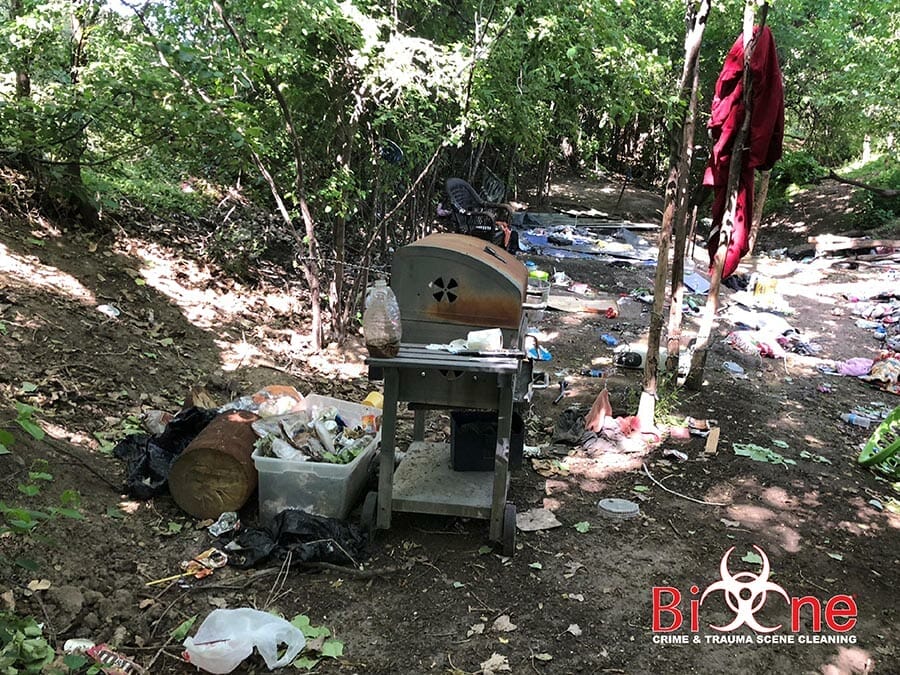 The improvised conditions where homeless encampments are set up can become a problem for property managers and business owners. Bio-One of Chula Vista can help you. 
