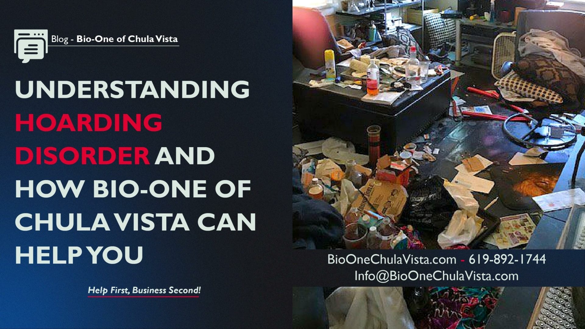 Understanding hoarding disorder and how Bio-One of Chula Vista can help
